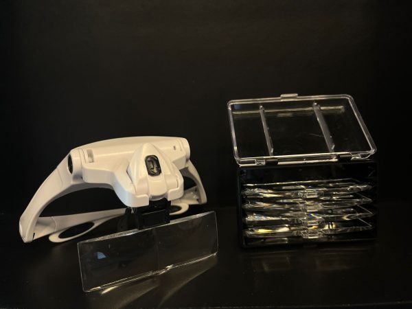 משקפי לופה כולל סט עדשות